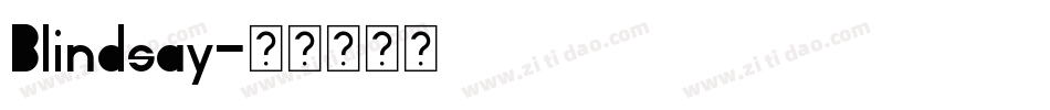 Blindsay字体转换