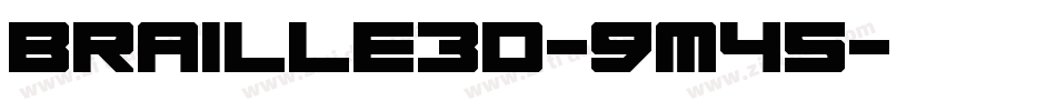 Braille3D-9m45字体转换