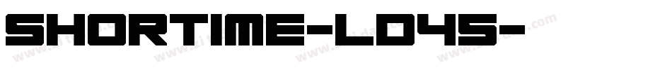 Shortime-LD45字体转换