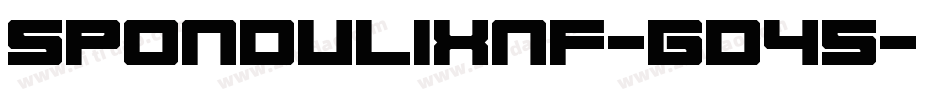 SpondulixNf-gD45字体转换
