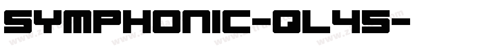 Symphonic-qL45字体转换