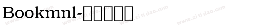 Bookmnl字体转换