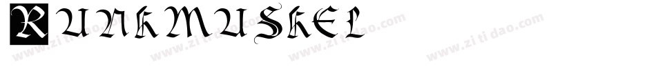 Runkmuskel字体转换