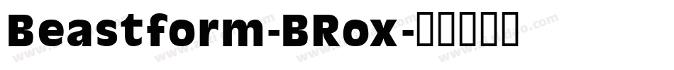 Beastform-BRox字体转换