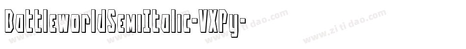 BattleworldSemiItalic-VXPy字体转换