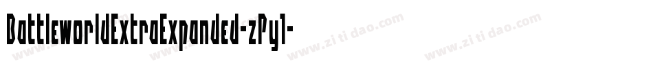 BattleworldExtraExpanded-zPy1字体转换