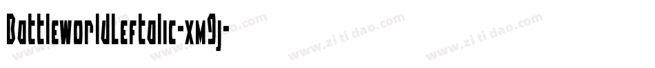 BattleworldLeftalic-xm9j字体转换