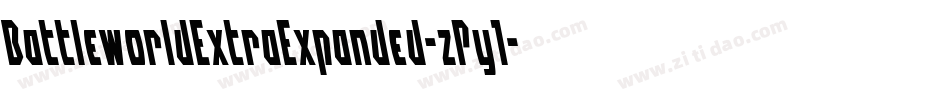 BattleworldExtraExpanded-zPy1字体转换