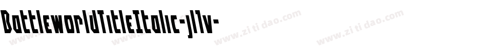 BattleworldTitleItalic-jl1v字体转换