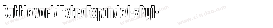 BattleworldExtraExpanded-zPy1字体转换