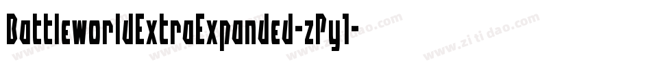 BattleworldExtraExpanded-zPy1字体转换