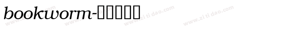 bookworm字体转换
