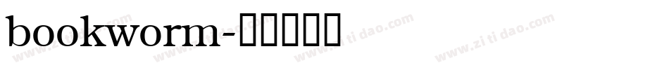 bookworm字体转换