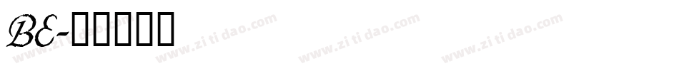 BE字体转换