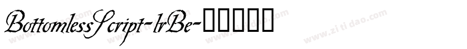 BottomlessScript-lrBe字体转换