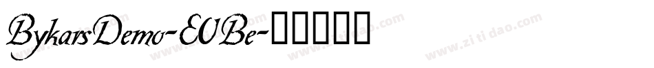 BykarsDemo-E0Be字体转换