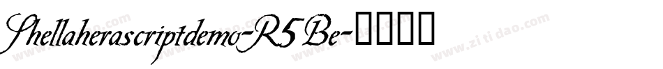 Shellaherascriptdemo-R5Be字体转换