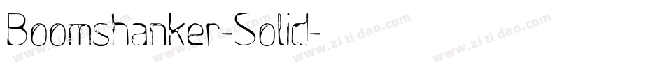 Boomshanker-Solid字体转换