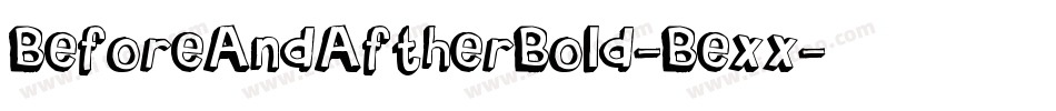 BeforeAndAftherBold-Bexx字体转换