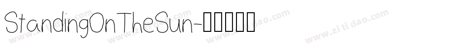 StandingOnTheSun字体转换