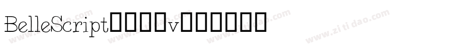 BelleScript-268v字体转换