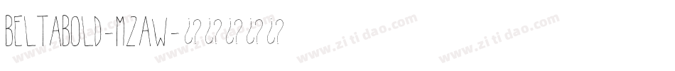 Beltabold-M2aw字体转换