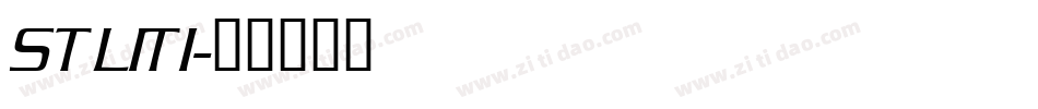 STLITI字体转换