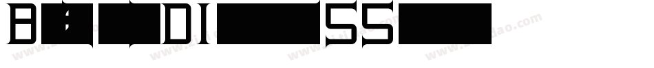 BenZion3DItalic-l655字体转换