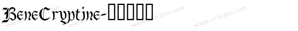 BeneCryptine字体转换
