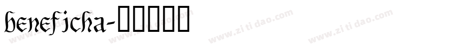 beneficha字体转换
