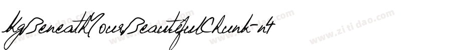 KgBeneathYourBeautifulChunk-n4JY字体转换