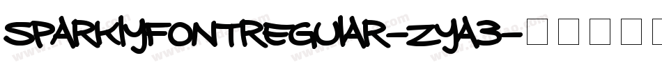 SparklyFontRegular-zyA3字体转换