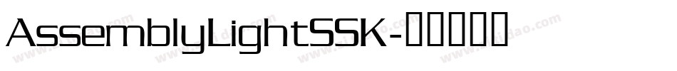 AssemblyLightSSK字体转换