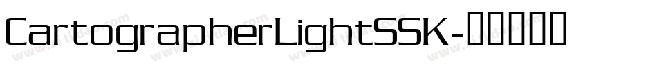 CartographerLightSSK字体转换