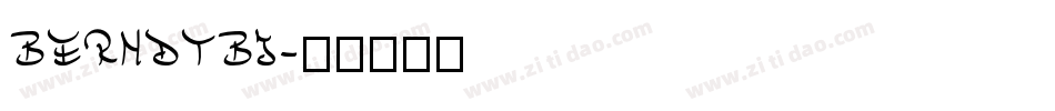 BERNDTBI字体转换
