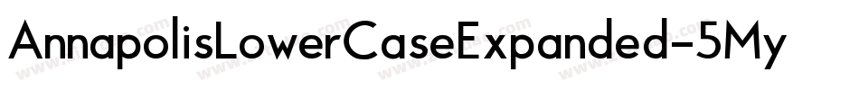 AnnapolisLowerCaseExpanded-5MyV字体转换