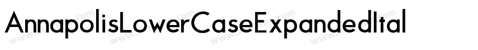 AnnapolisLowerCaseExpandedItalic-6KRA字体转换