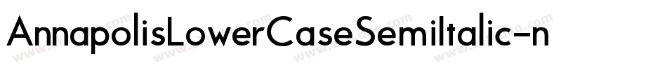 AnnapolisLowerCaseSemiItalic-npA0字体转换