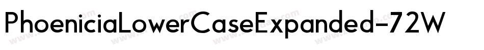 PhoeniciaLowerCaseExpanded-72W4字体转换 PhoeniciaLowerCaseExpanded-72W4字体转换