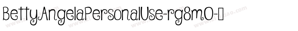 BettyAngelaPersonalUse-rg8mO字体转换