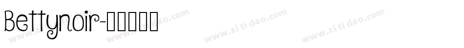 Bettynoir字体转换