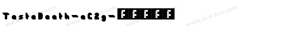 TasteDeath-aG2g字体转换