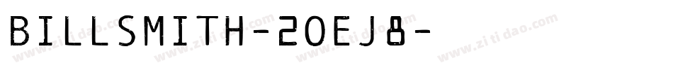 BillSmith-2OEj8字体转换
