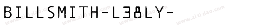 BillSmith-L38Ly字体转换