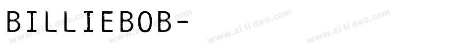 Billiebob字体转换