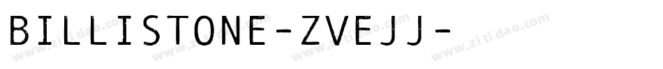 Billistone-ZVEJJ字体转换