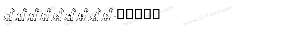 Dinosaurs字体转换