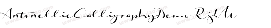 AntonellieCalligraphyDemo-Rj4M字体转换