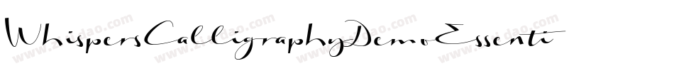 WhispersCalligraphyDemoEssentialBold-8AMZ字体转换