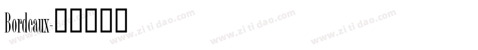 Bordeaux字体转换